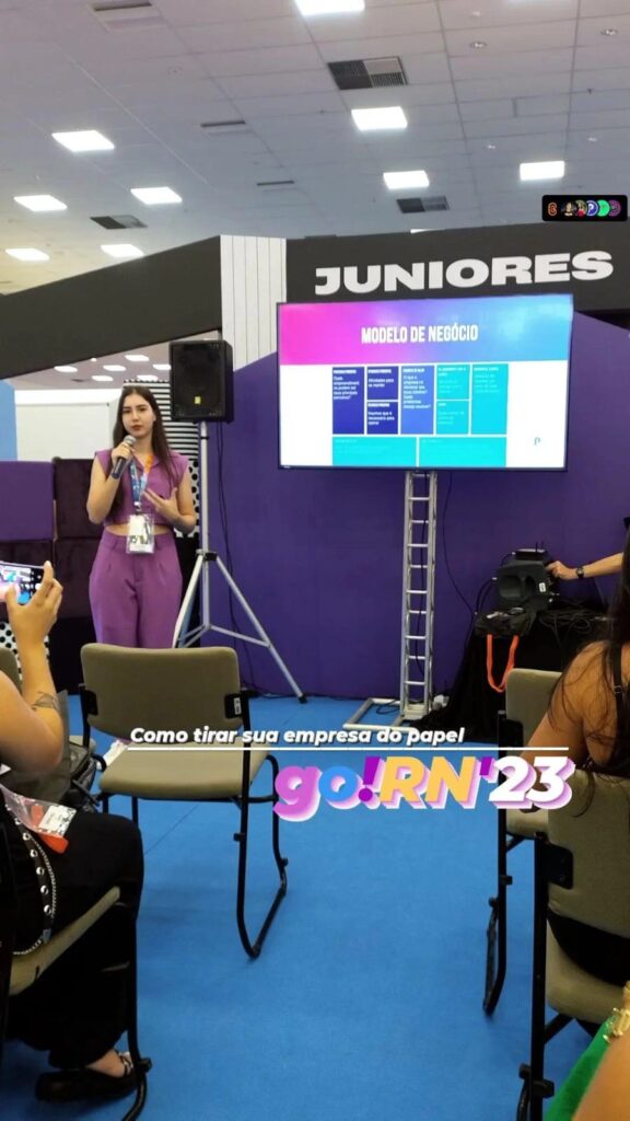Palestra no Go'RN 2023 aonde falei sobre minha trajetória de empresária e a importância das finanças estarem bem alinhadas